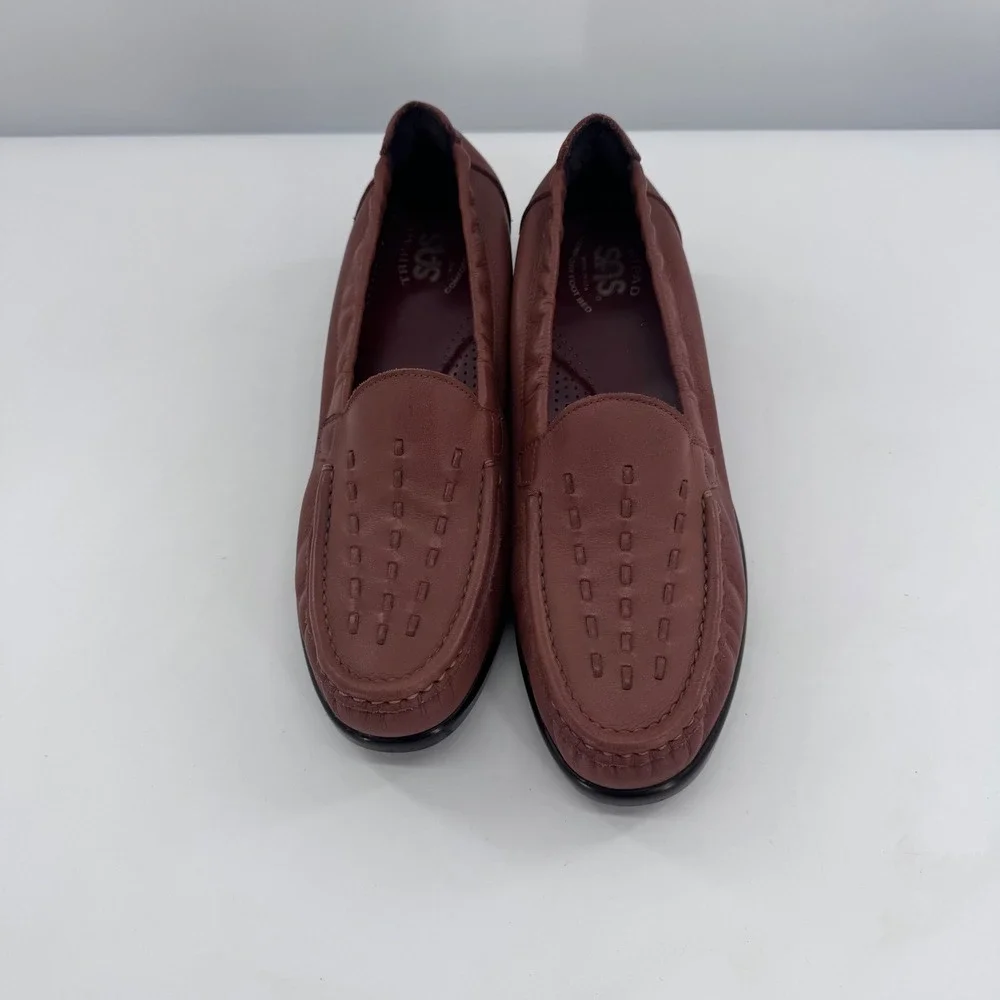 SAS Tripad Comfort Loafers Brown Leather Made in USA Slip On‎ Shoes Size 9N
